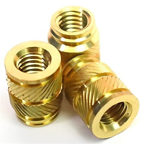 knurled brass cnc machined parts|Brass Knurling Inserts .